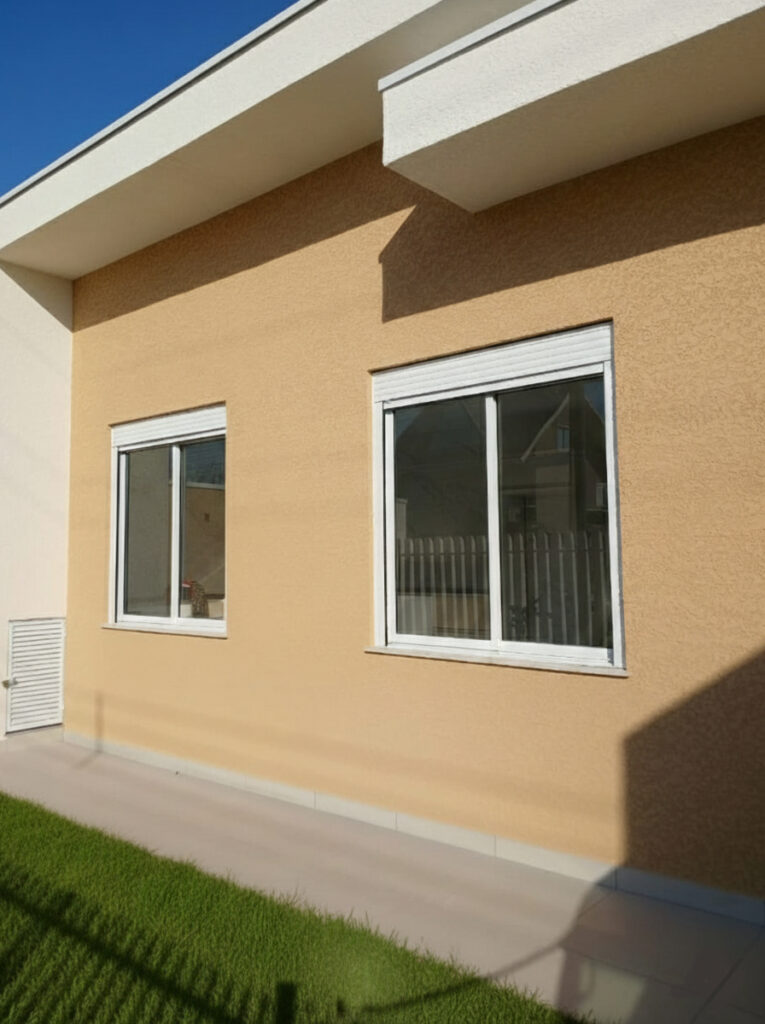 janela com persiana integrada manual 2 folhas branco